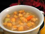 American Tunisian Garlic and Chickpea Soup Appetizer