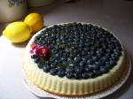 Australian Fresh Blueberries With Mascarpone Cheese and Lemon Curd Dessert