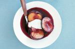 Poached Spiced Plums Recipe recipe