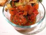 British Fire Roasted Tomato Salad Appetizer