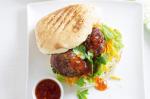 American Barbecued Red Curry Pork Burgers Recipe Appetizer