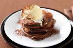 American Double Choc Pancakes Recipe Dessert
