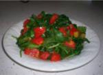 American Spinach Saute With Red Bell Pepper  Preserved Lemons Appetizer