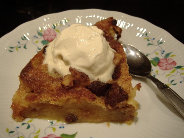 American Date Panettone Bread and Butter Pudding Dessert