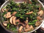 American Mushrooms  Kale With Red Wine Appetizer