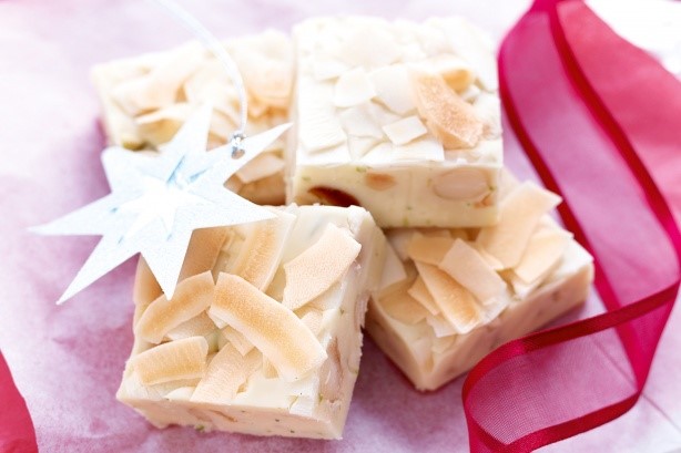 Australian Lime Macadamia and White Chocolate Fudge Recipe Dessert