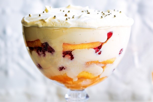 Australian Raspberry And Grappa Trifle Recipe Dessert