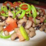 American Salad of Black Eyed with Leek Appetizer