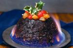 Caribbean Rum and Raisin Christmas Pudding Dessert