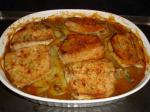 American Pork Chops With Scalloped Potatoes and Onions Dinner