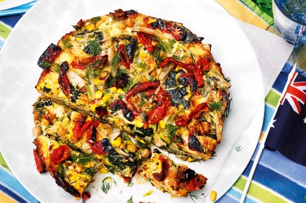 Australian Garden Frittata Recipe Appetizer