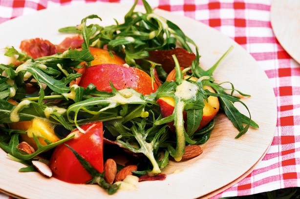 Australian Peach Tomato And Ham Salad Recipe Appetizer