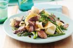 Australian Spinach and Beef Pappardelle With Balsamic Glaze Recipe Drink