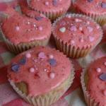 British Strawberry Cupcakes with Strawberry Butter Cream Dessert