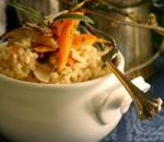American Roasted Root Vegetable Risotto with Fresh Sage Appetizer