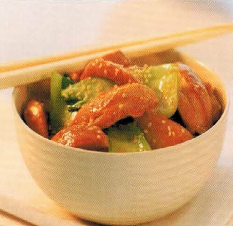 Chinese Tangy Orange And Ginger Chicken Appetizer