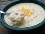 American Potato Soup With Two Cheeses Dinner