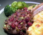 American Pork Chops With Cranberrythyme Sauce Dinner