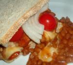 American Beans n Franks Sandwich Appetizer