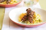 American Five Spice Pork Skewers With Fried Rice Recipe Appetizer