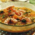 Italian Ice Cream Soup with Shrimp Melon and Lawyer Appetizer