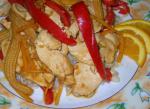 American Chicken and Red Pepper Stir Fry Dinner