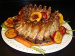 American Crown Roast of Pork With Calvados Sauce BBQ Grill