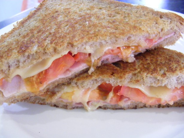 American Grilled Ham and Gruyere Sandwiches Appetizer