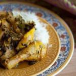 Chicken Tajine with Caramelized Pears recipe