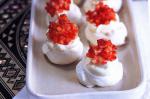 American Meringues With Rosewater Cream and Strawberries Recipe Dessert