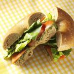 British Smoked Salmon Bagel Sandwiches Appetizer
