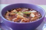 British Sesame Tofu Chicken and Miso Soup Recipe Appetizer
