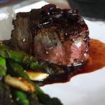 American Filet with Red Wine and Shallot Dessert
