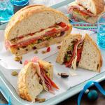 Italian Sicilian Overstuffed Sandwich Wedges Appetizer