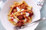 Italian Italian Meatballs With Pasta And Tomato Sauce Recipe Appetizer