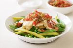 American Chicken With Peas Beans And Fresh Tomato Dressing Recipe Dinner