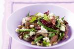 American Seared Beef With Beans Balsamic and Treviso Salad Recipe Appetizer