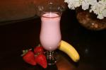 American Healthy Strawberrybanana Smoothie wrice Bran Appetizer