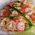 Italian Summer Seafood Pasta Salad Dinner