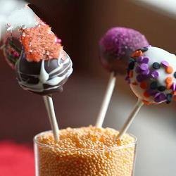 American Cake Pops of Chocolate pallets of Cake Dessert