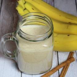 American Smoothie Banana with Almond Milk Dessert