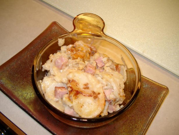 American Ham and Au Gratin Potatoes Appetizer