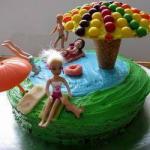 American Birthday Cake Swimming Pool Dessert