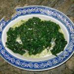 American Garlic Spinach with Gorgonzola Appetizer