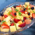 American Fruit Salad with Tequila Appetizer