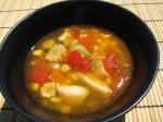 Spanish Chicken and Baby Corn Soup Appetizer
