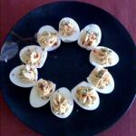 Canadian Deviled Eggs with Bacon and Cheese Alcohol