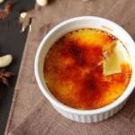 American Creme Brulee of Cashew Nut and Star Anise Dessert