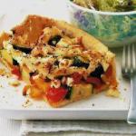French French Vegetable Tart with Feta Appetizer