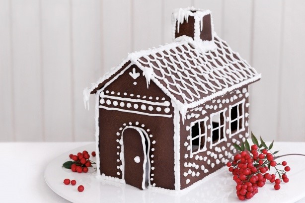 American Chocolate Gingerbread House Recipe Dessert